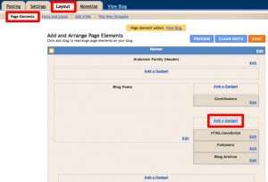 Blogger __ Edit Layout